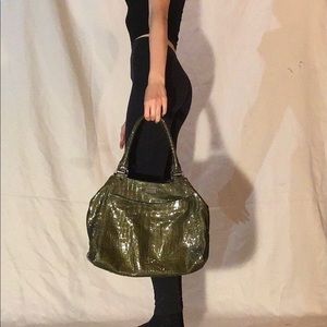 Green Alligator Skin Cole Haan Bag